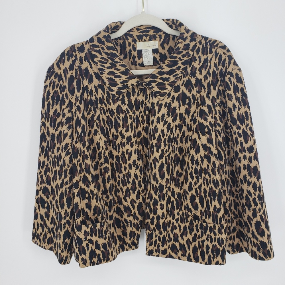 Spiegel Leopard Swing Jacket Sz 20W